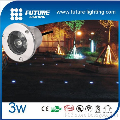 Shenzhen IP67 high quality stainless steel body 9w led inground light